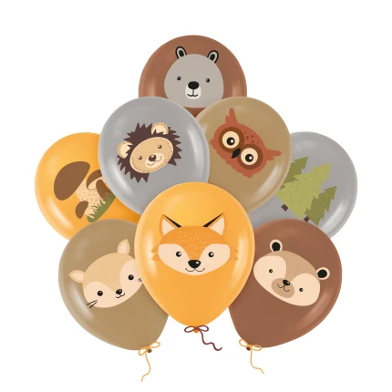 Balionų rinkinys Miško žvėreliai (8 vnt.)