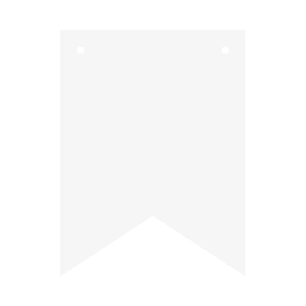 Baltos, pakabinamos vėliavėlės ( 12 vnt.)