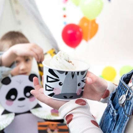 Dėžutė desertams Safario gyvūnai (4 vnt.)