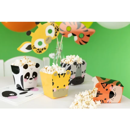 Dėžutė spragėsiams Safario gyvūnai (4 vnt.)