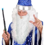 Didelė balta barzda su ūsais