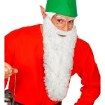 Didelė balta barzda su ūsais