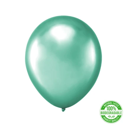 Eco balionas chrominis, žalias (30 cm)