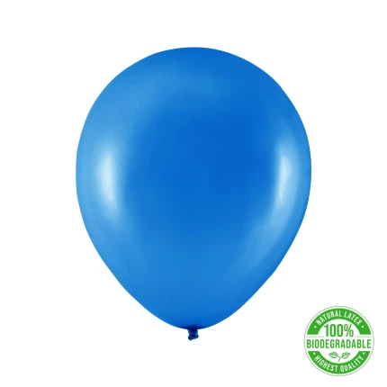 Eco balionas, metalizuotas tamsiai mėlynas (30 cm)