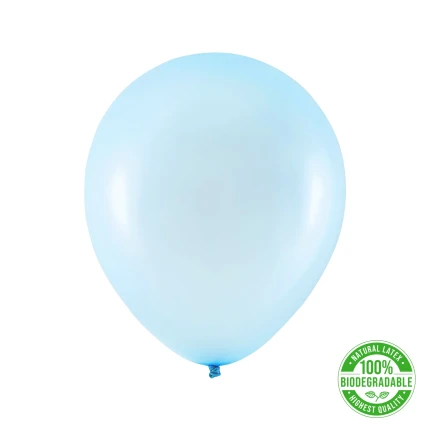 Eco balionas, metalizuotas žydras (30 cm)