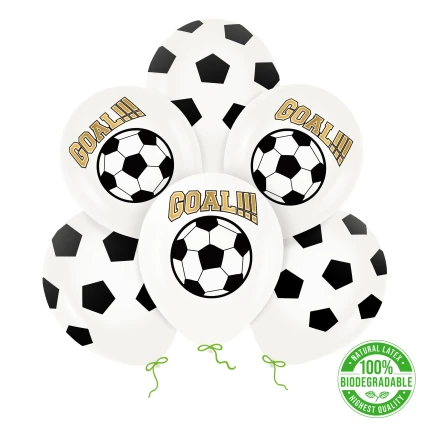 Eco balionų rinkinys Futbolas (6 vnt.)