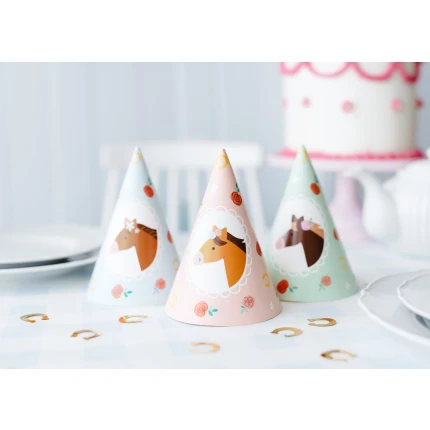 Gimtadienio kepuraitės Arkliukai (6 vnt.)