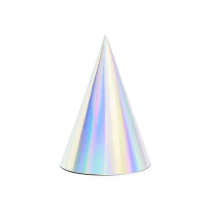 Įvairiaspalvės gimtadienio kepuraitės (6 vnt.)