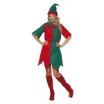 Kalėdinis elfės kostiumas moterims