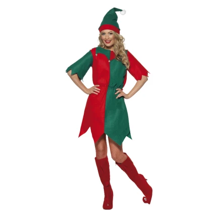 Kalėdinis elfės kostiumas moterims