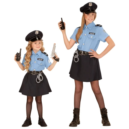 Policininkės kostiumas mergaitei