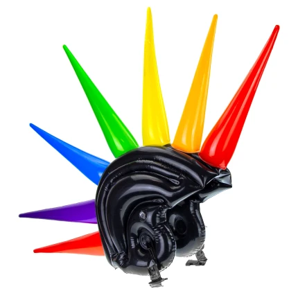 Inflatable Spiked Helmet
