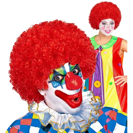 Raudonas klouno perukas