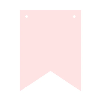 Rožinės pakabinamos vėliavėlės  (12 vnt.)