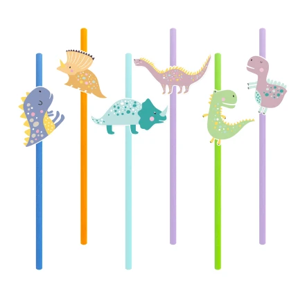 Dinosaur Straws (6 pcs.)