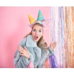 Spalvotos gimtadienio kepuraitės (6 vnt.)