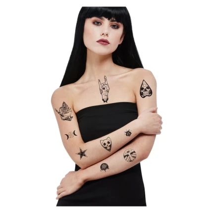 Stilingų laikinų tatuiruočių rinkinys