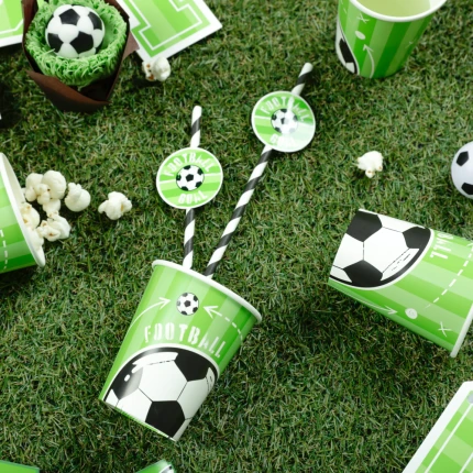 Vienkartiniai puodeliai Futbolas ( 6vnt/220 ml)