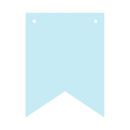 Žydros pakabinamos vėliavėlės (12 vnt.)