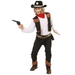 Cowboy Costume for Children with Black Trousers