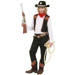 Cowboy Costume for Children with Black Trousers
