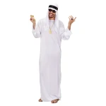Arabų šeicho kostiumas su balta skarele