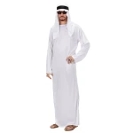 Arabų šeicho kostiumas su balta skarele