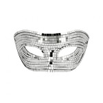 Sidabrinė disco maskarado kaukė - Image 3
