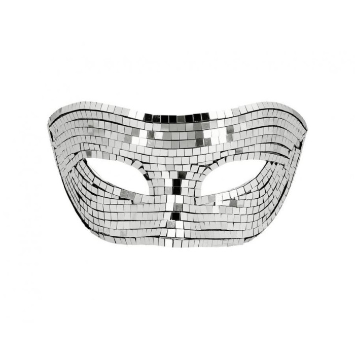 Sidabrinė disco maskarado kaukė - Image 3