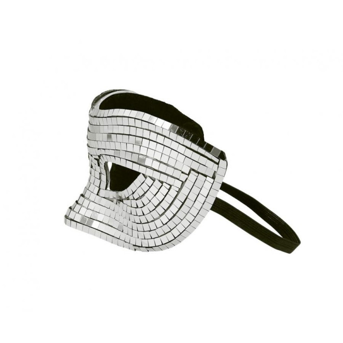 Sidabrinė disco maskarado kaukė - Image 4