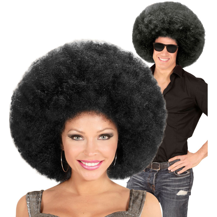 Didelis juodas afro perukas - Image 3