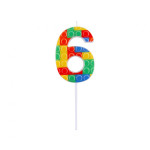 Žvakutė lego kaladėlės "6"