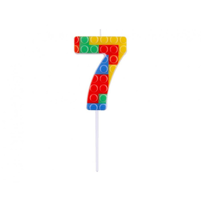 Žvakutė lego kaladėlės "7" - Image 1