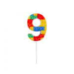 Žvakutė lego kaladėlės "9"