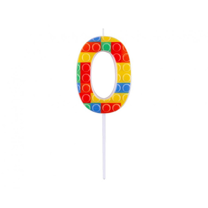Žvakutė lego kaladėlės "0" - Image 1