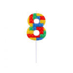 Žvakutė lego kaladėlės "8"