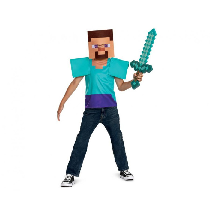 Minecraft Steve kostiumas vaikams - Image 3
