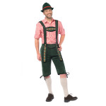 Žali ilgesni bavariški šortai Lederhose