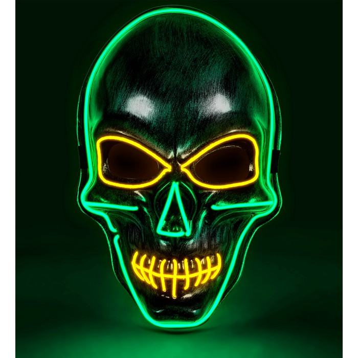 LED skeleto kaukė - Image 1