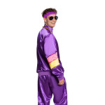 Violetinis 80-ųjų sportinis kostiumas su aksesuarais - Image 4