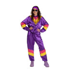 Violetinis 80-ųjų sportinis kostiumas su aksesuarais - Image 3