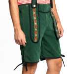 Žali bavariški šortai Lederhose - Image 3