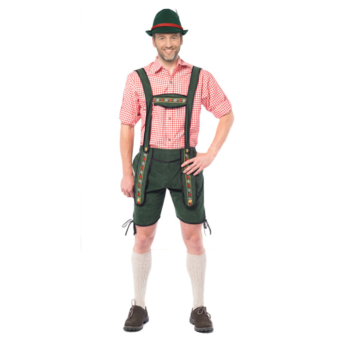 Žali bavariški šortai Lederhose - Image 4