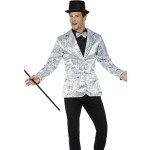 Sidabrinis disco švarkas