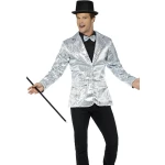 Sidabrinis disco švarkas