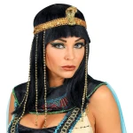 Black Egyptian Wig with Headpiece