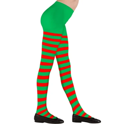 Striped Christmas Tights for Kids and Teens