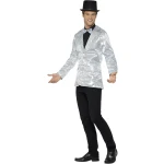 Sidabrinis disco švarkas