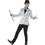 Sidabrinis disco švarkas