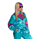 80-ųjų žydras sportinis kostiumas su aksesuarais - Image 3